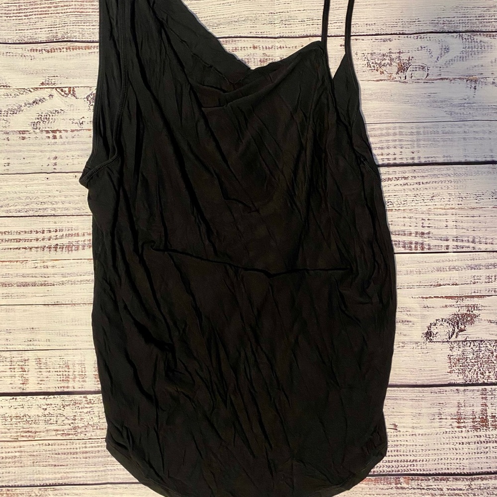 Asymmetrical Black Lululemon Tank